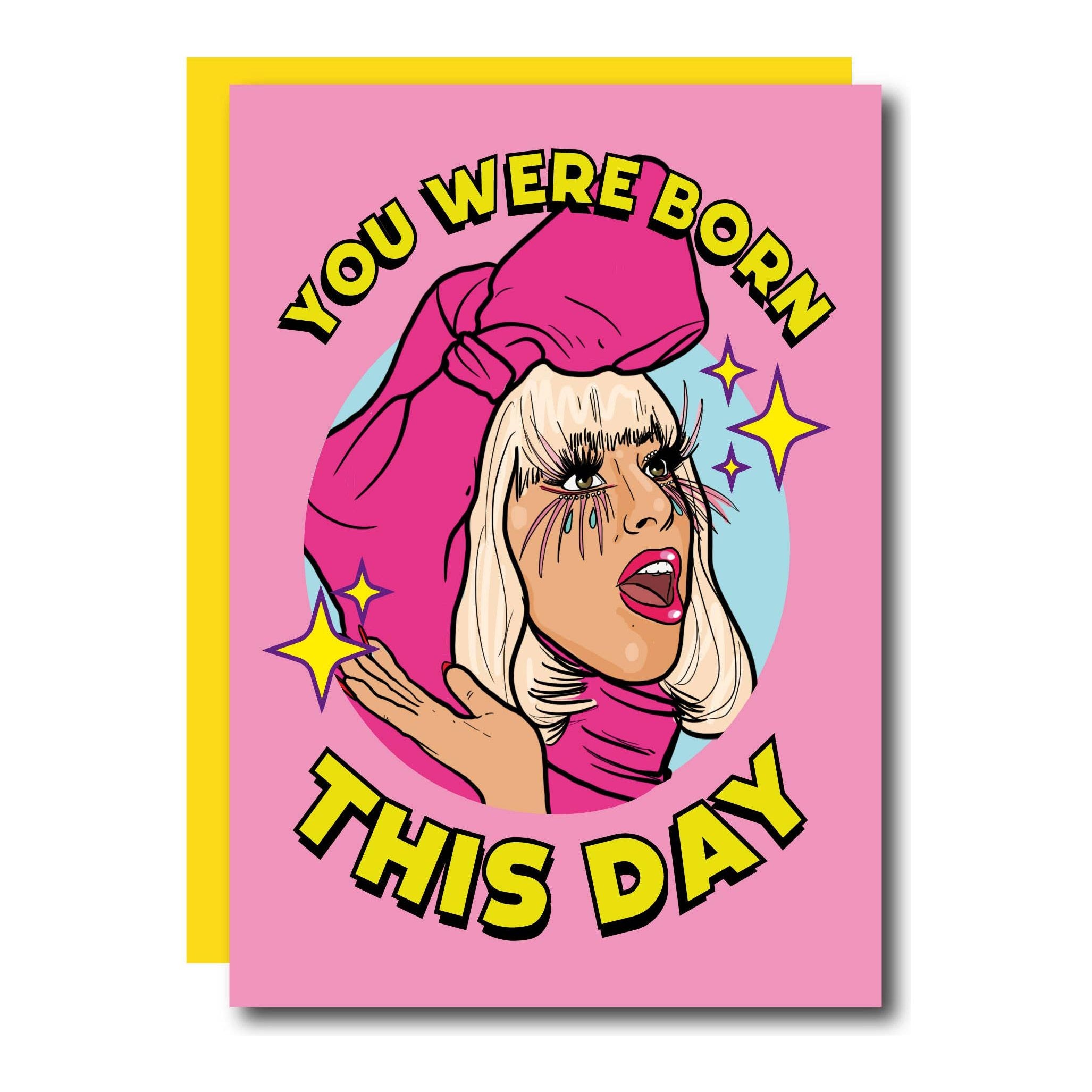 Carte de vœux « You Were Born This Day » de Lady Gaga